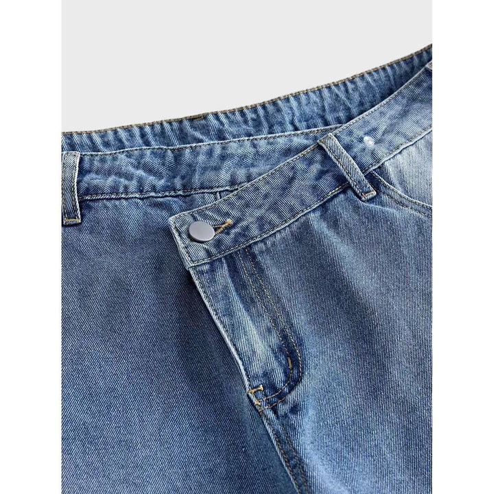 Women Wide Denim Pants Mune Fashion