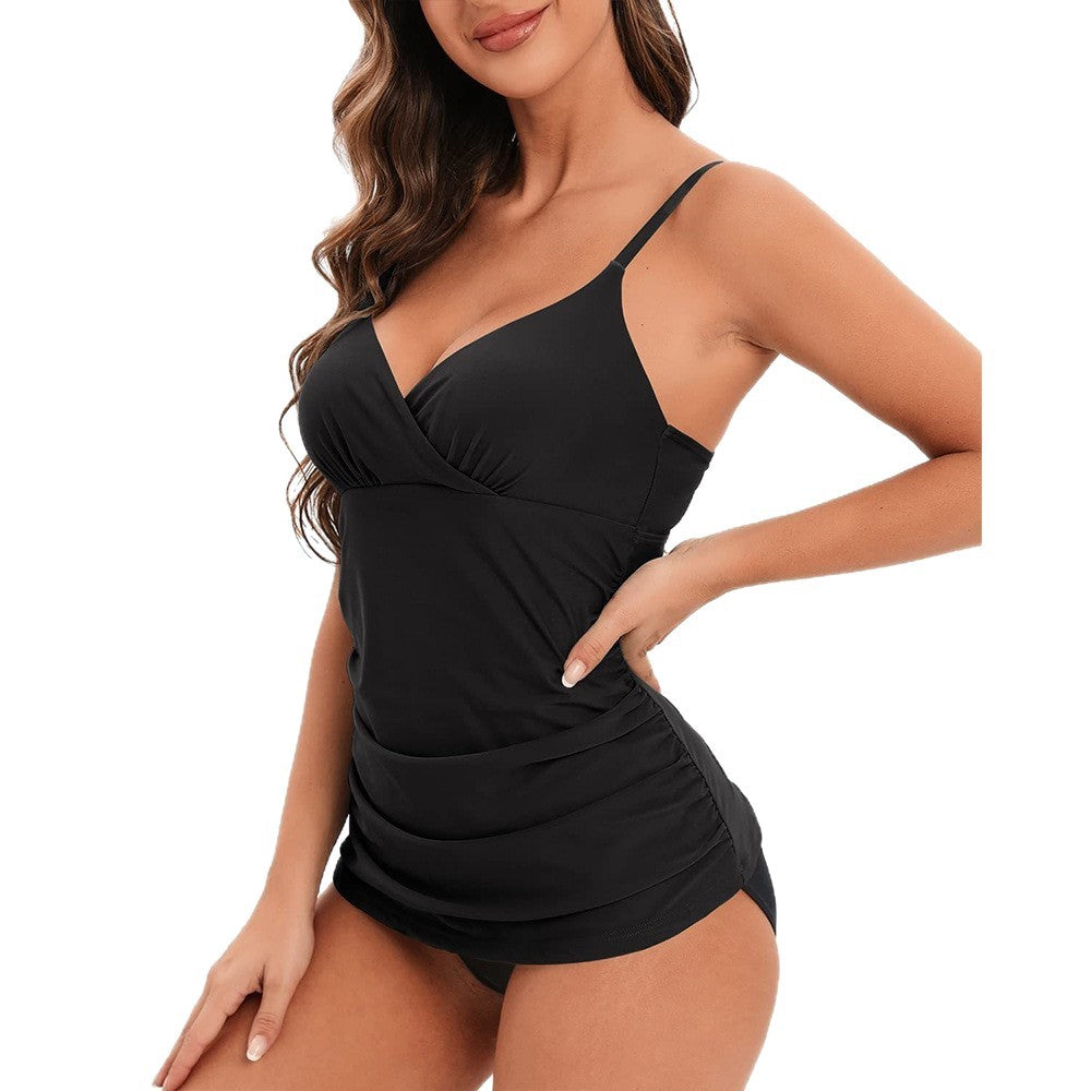 Women's Tankini with elegant wrap design Mune Fashion