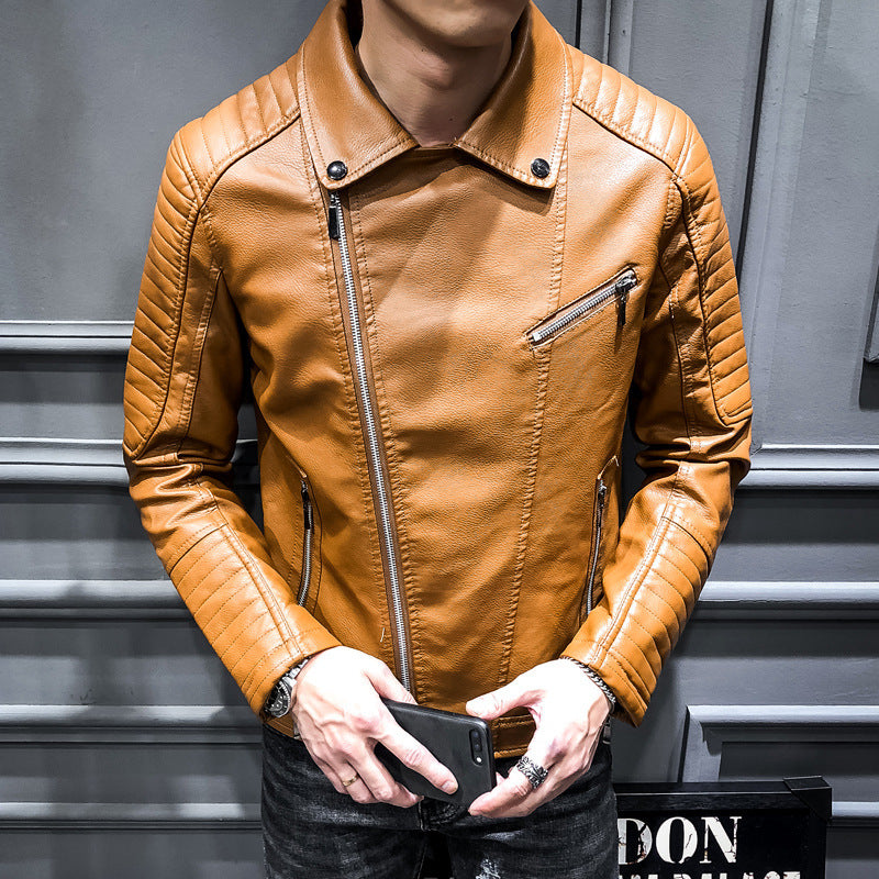 Men's Fashion Biker Jacket made of high-quality Faux Leather Mune Fashion