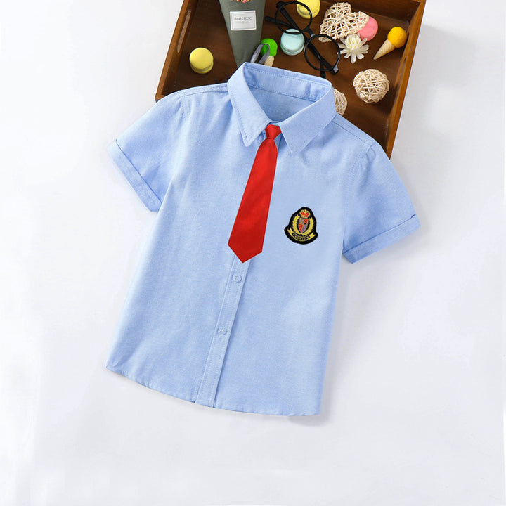 Boys short sleeve shirt with elegant bow tie Mune Fashion