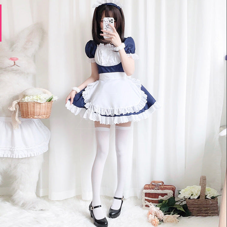 Ladies' costume dress with apron Mune Fashion
