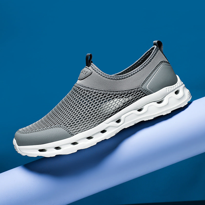 Unisex nan ultra-light mesh slip-on shoe with ventilated hollow chamber cushioning Mune Fashion