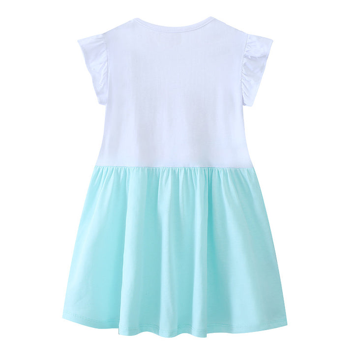 Girls cotton dress with enchanting unicorn motif Mune Fashion