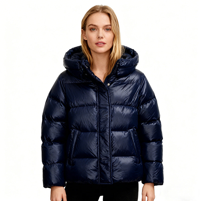 Ladies Quilted Padded Jacket with Hood, Boxy Cut and Water-Repellent Shell Mune Fashion