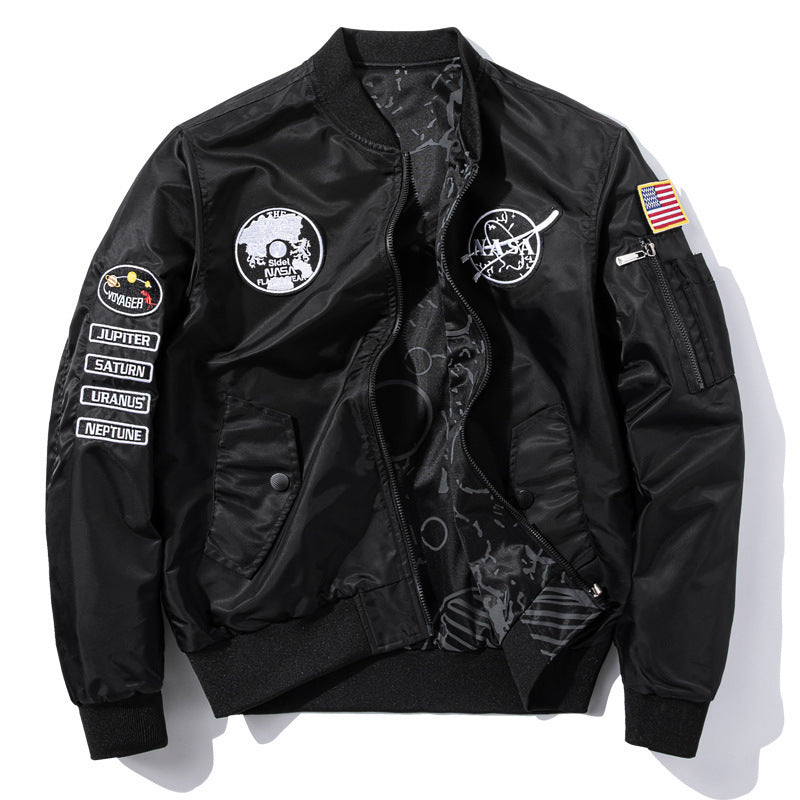 Men's Fashion Bomber Jacket in Space Travel Style Mune Fashion