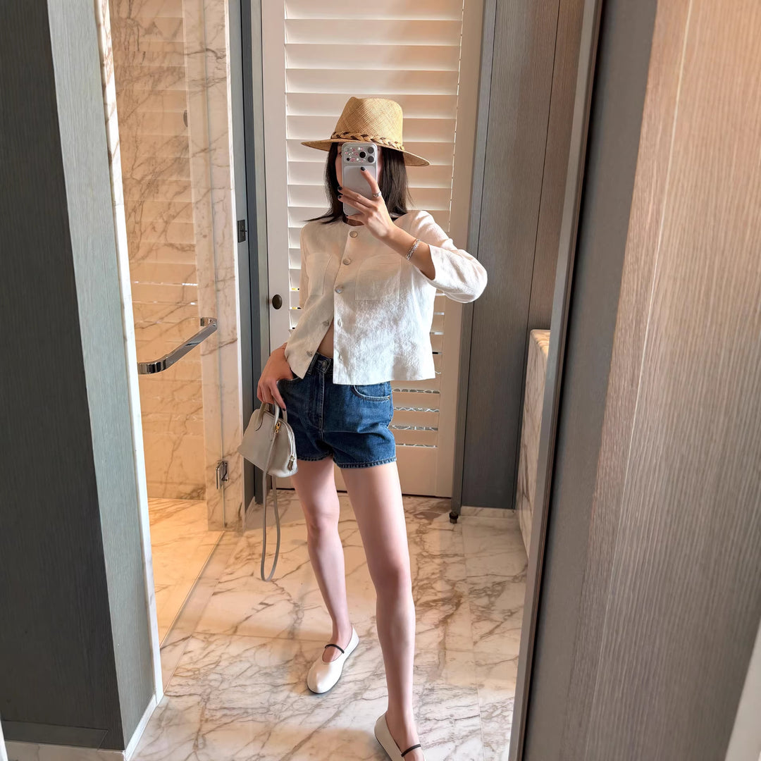 Ladies Elegant and Casual Linen Jacket Drune