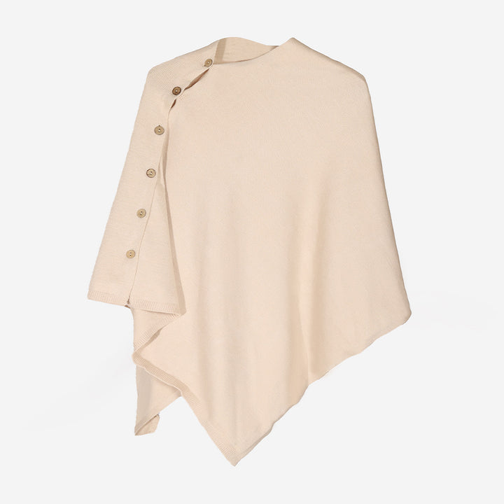 Women Oversize-Oriental Jacquard Cover-Up with Paisley Medallion and Decorative Stitch Mune Fashion