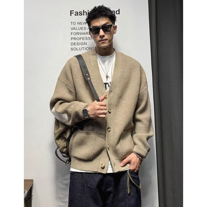 Men's Modern Cardigan with Button Placket Mune Fashion