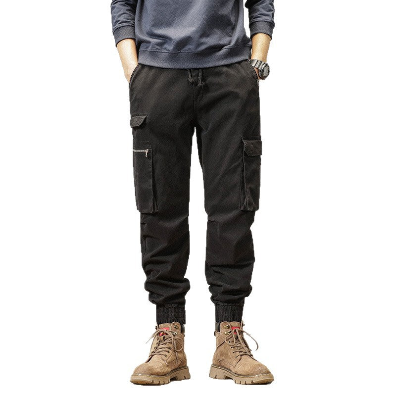 Men's Tapered Cargo Jogger made of durable canvas with utility pockets and elastic cuffs Mune Fashion