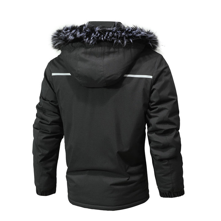 Men's Arctic-Insulated Parka with removable faux fur hood and reflective details Mune Fashion