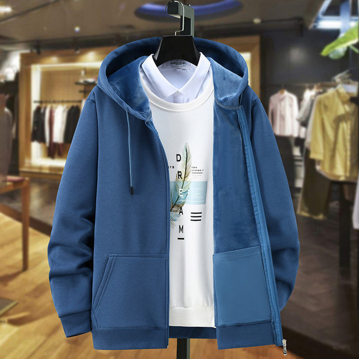 Mune | Casual Autumn Full Zip Hoodie with Drawstring for Men