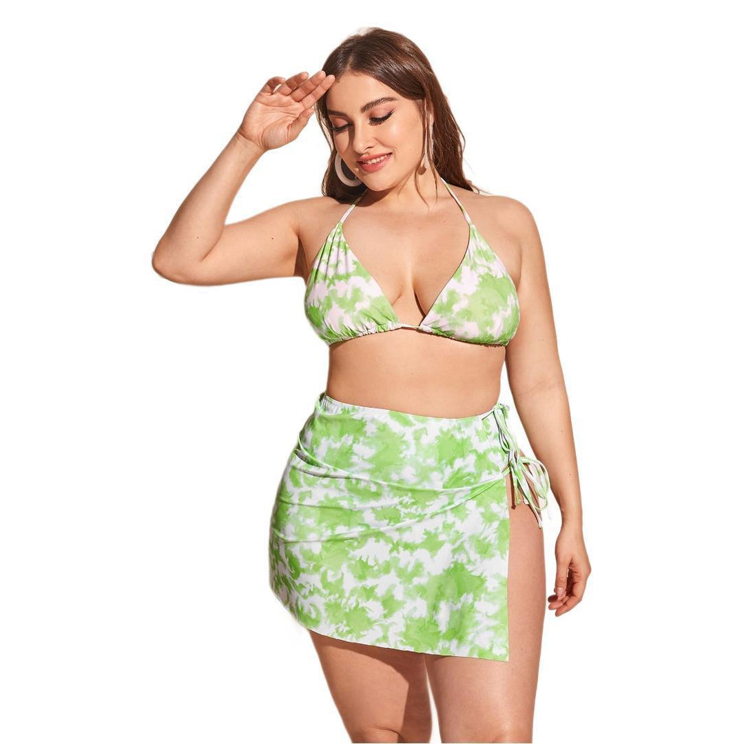 Women's Triangle Bikini with High Waist and Fashionable Gradient Mune Fashion
