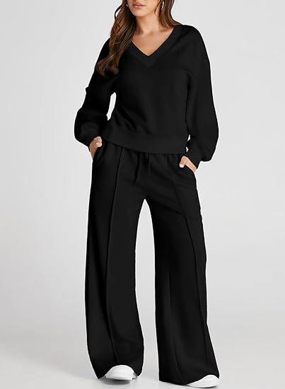 Women Casual V-Neck Lounge Set made of Soft Cotton Mix Mune Fashion