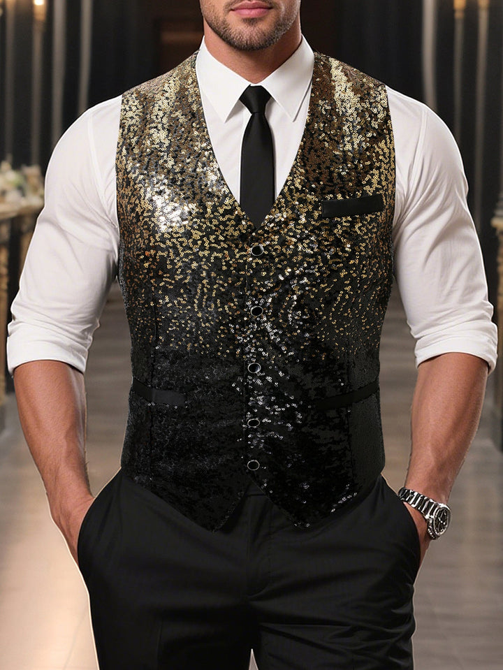 Men's Elegant Sequin Blazer Mune