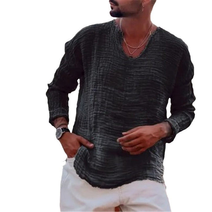 Men's Casual Linen Shirt Mune Fashion