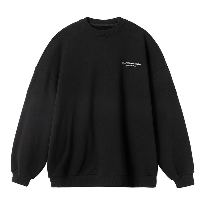 Unisex Oversize-Comfort-Sweatshirt with French Terry lining, minimal chest graphic and extended back Mune Fashion