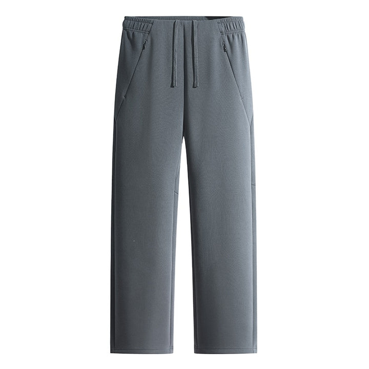 Men's Loose Lounge Jogging Pants made of technical cotton blend with elastic waistband & zip pockets Mune Fashion