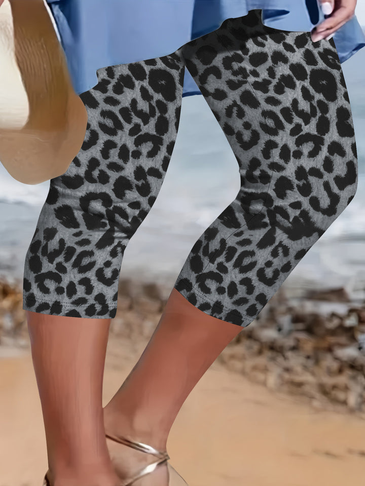Ladies' Capri Biker Shorts with High Waist and Supportive Compression Mune Fashion