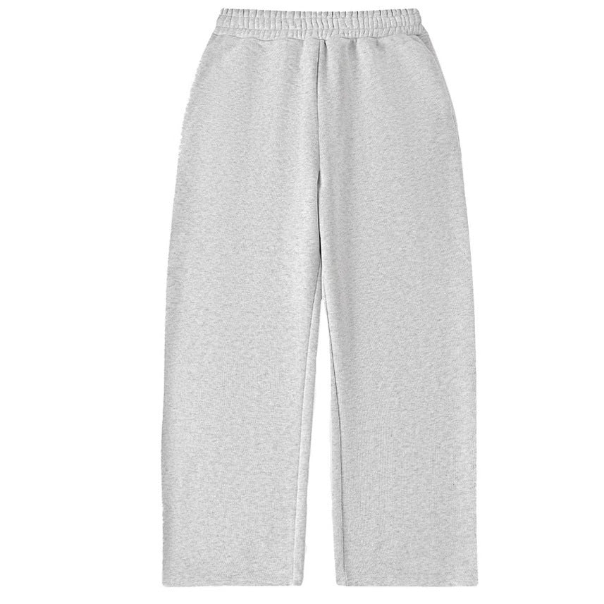 Women's wide cropped lounge pants with elastic waistband and side pockets Mune Fashion