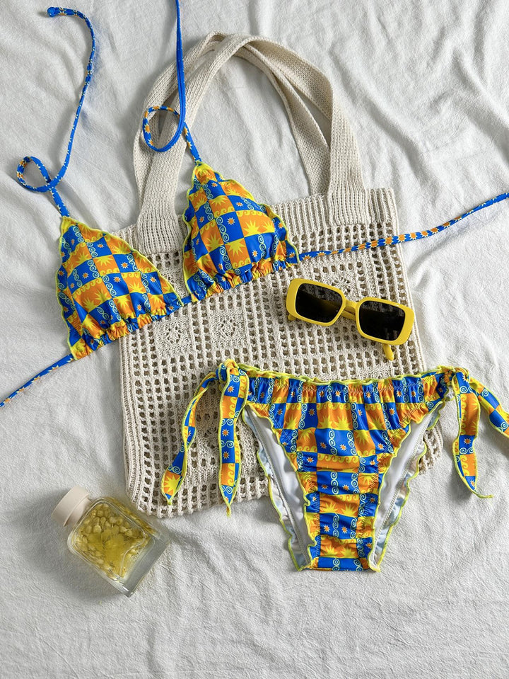 Women's floral patterned triangle bikini Mune Fashion