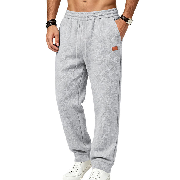 Men's Casual Structured Jogging Pants with Drawstring and Side Pockets Mune Fashion