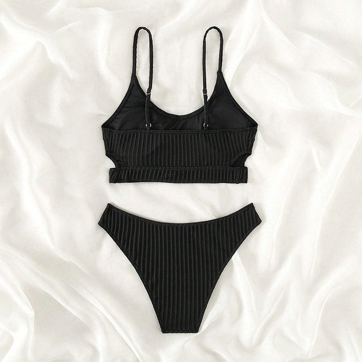 Ladies Triangle Bikini with wide straps and elegant ribbed design Mune Fashion