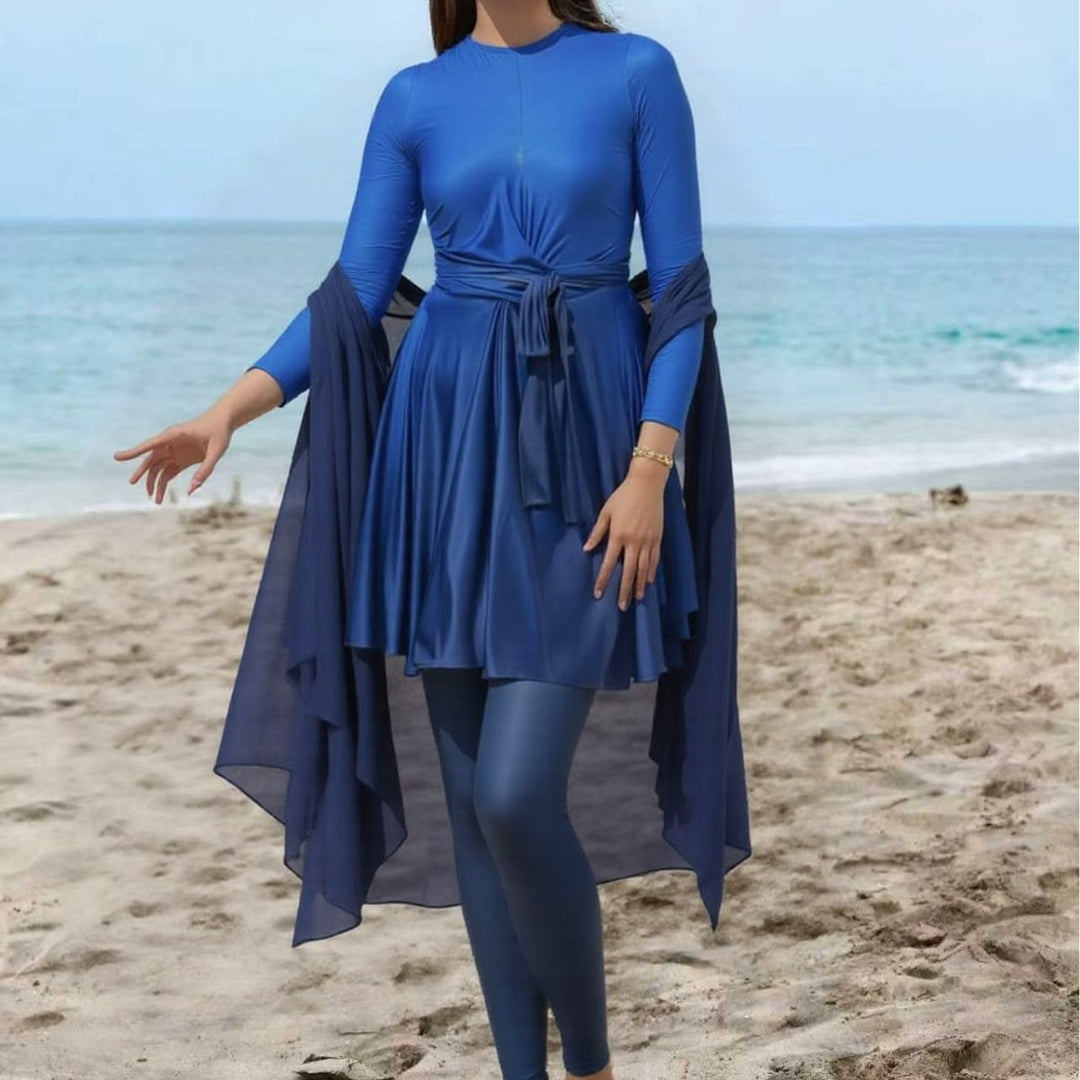 Women's stylish swimsuit with wrap skirt Mune Fashion
