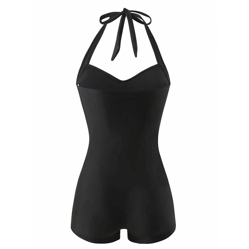 Women's One-Piece Swimsuit with Halterneck Design and Modern Fit Mune Fashion
