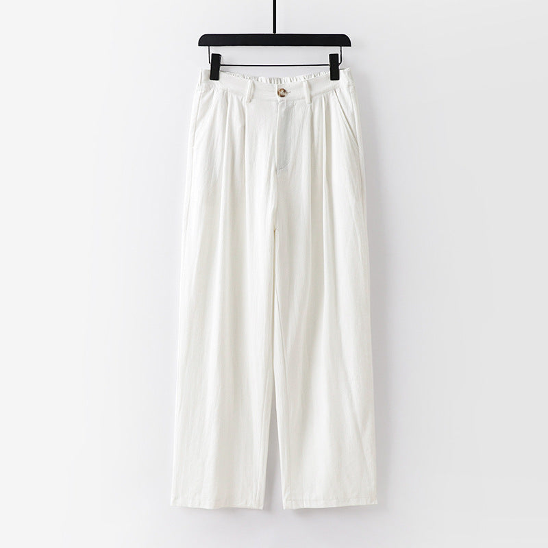 Women's wide trousers with a high waist and pleats Mune Fashion
