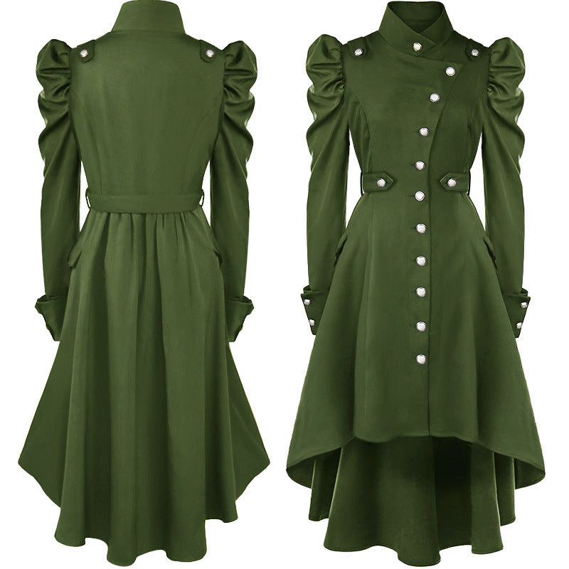 Women's romantic maxi dress with off-the-shoulder neckline, puff sleeves, fitted bodice, and side ruching Mune Fashion