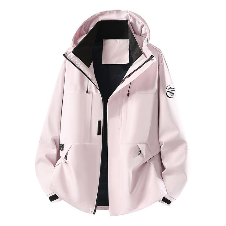 Men's Technical Softshell Hooded Jacket with concealed front zipper and multifunction pockets Mune Fashion