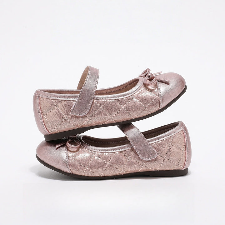 Girls Mary Jane Ballet Flats with shiny upper material Mune Fashion