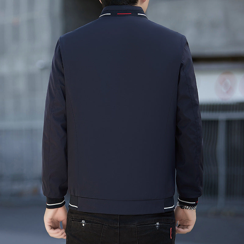Men's sporty transitional jacket with high-quality stand-up collar Mune Fashion