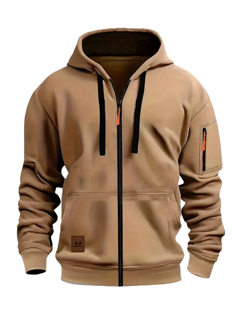 Men's Sports Fleece Jacket with Hood Mune Fashion