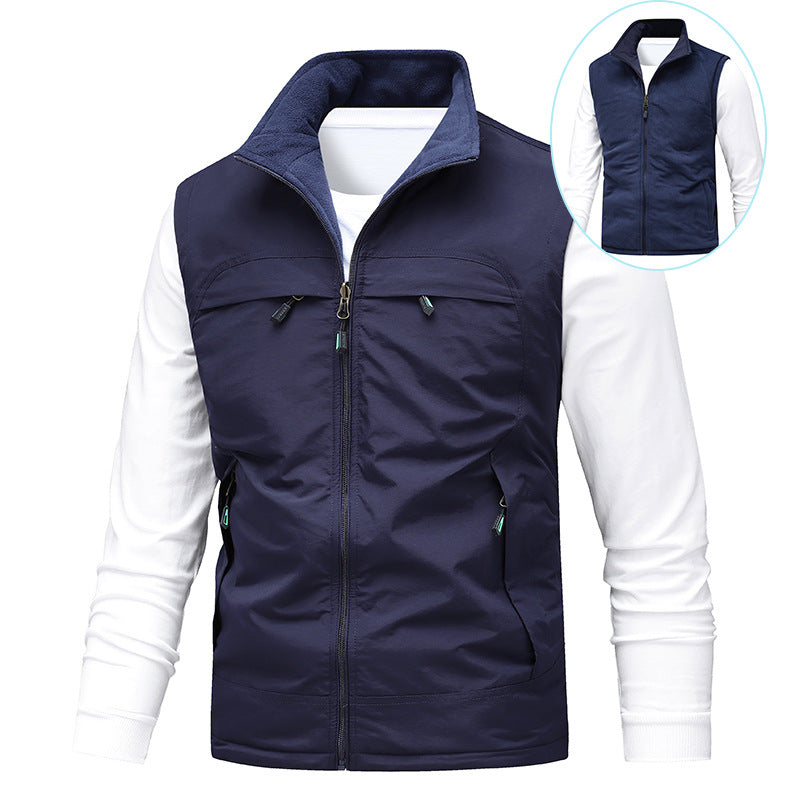 Men's Breathable Photographer Utility Vest with Mesh Lining and Multiple Pockets Mune Fashion