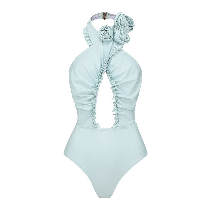 Women's swimsuit with floral design and sophisticated cut-out look Mune Fashion