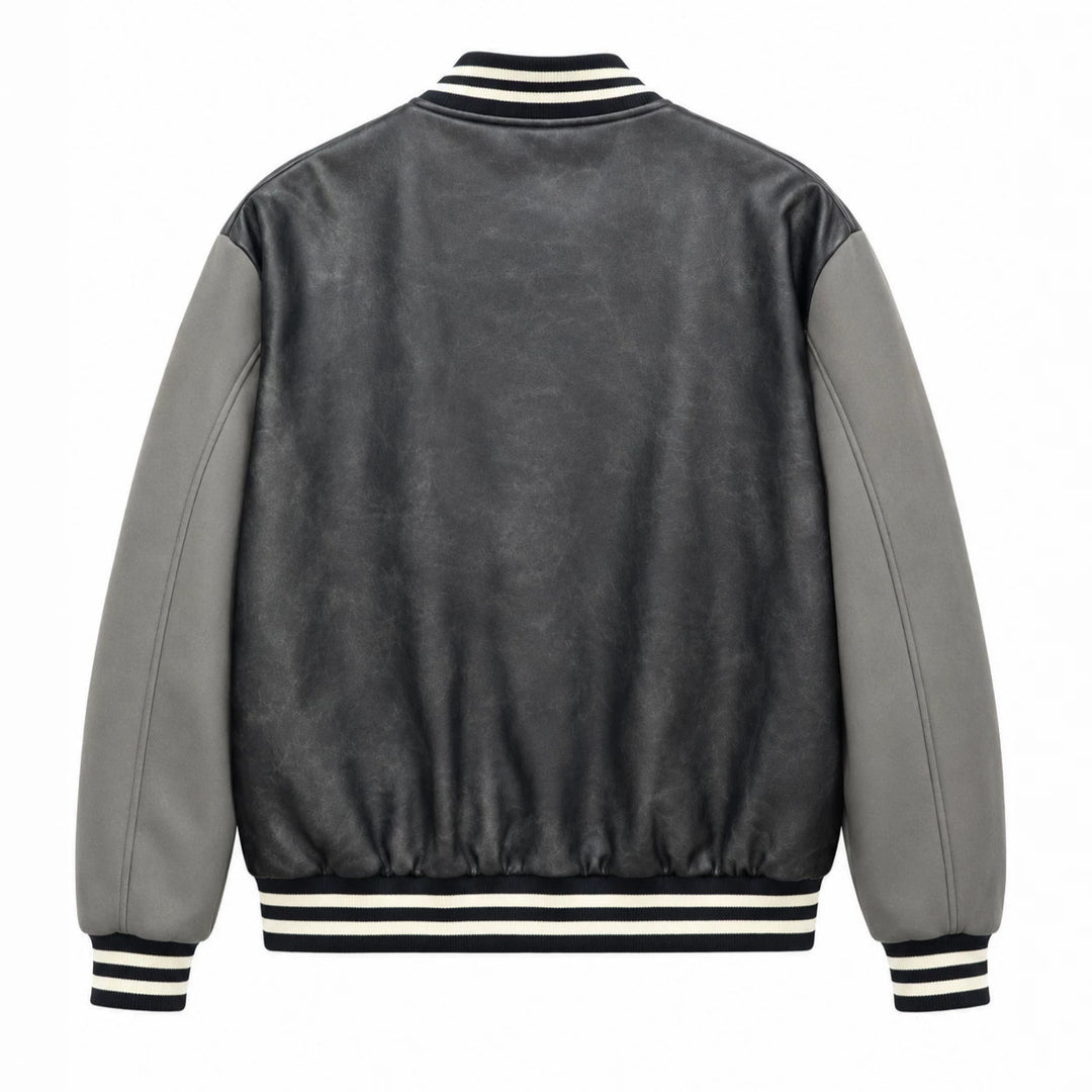 Men's Stylish Bomber Jacket with Embroidered Design Mune Fashion