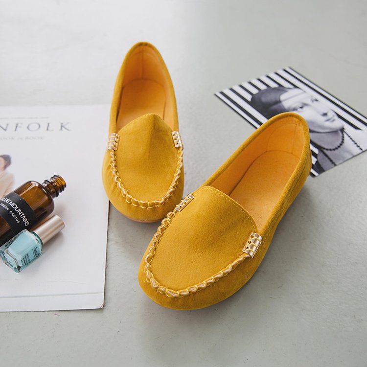 Women's comfortable velour leather moccasins with padded insole Mune Fashion