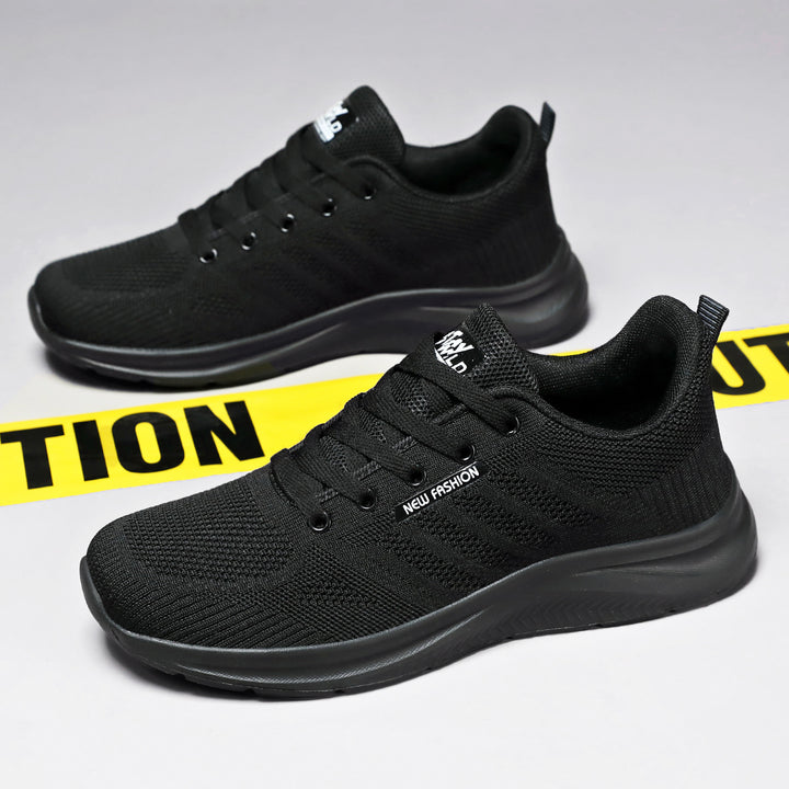 Women nan breathable knit comfort sneakers with padded heel area and flexible lightweight sole Mune Fashion