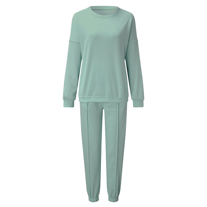 Women's soft oversized sweatshirt and loose relax pants in vintage washed finish Mune Fashion