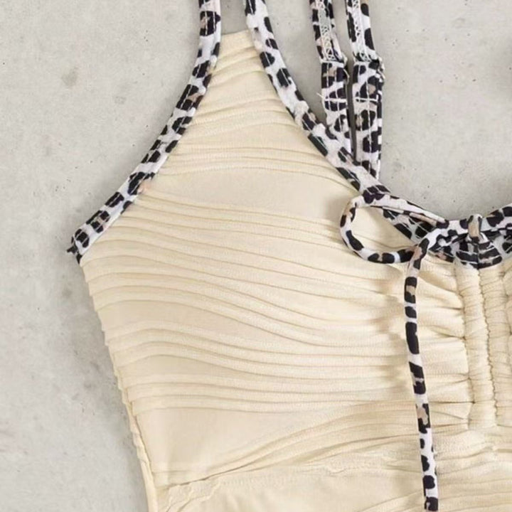 Ladies Tankini with ruched top and playful drawstring Mune Fashion