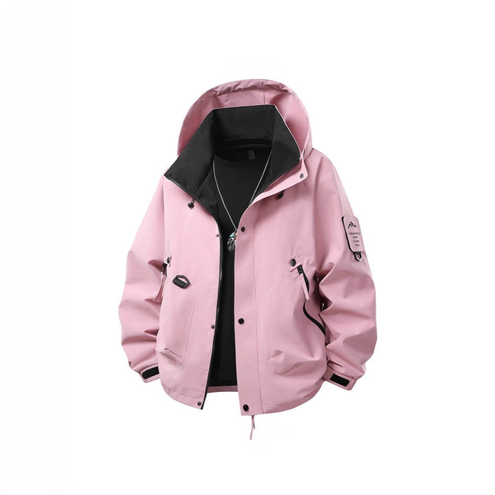 Men's Water-Repellent Hooded Utility Jacket with Multi-Pockets, Drawstring and Zipper Mune Fashion
