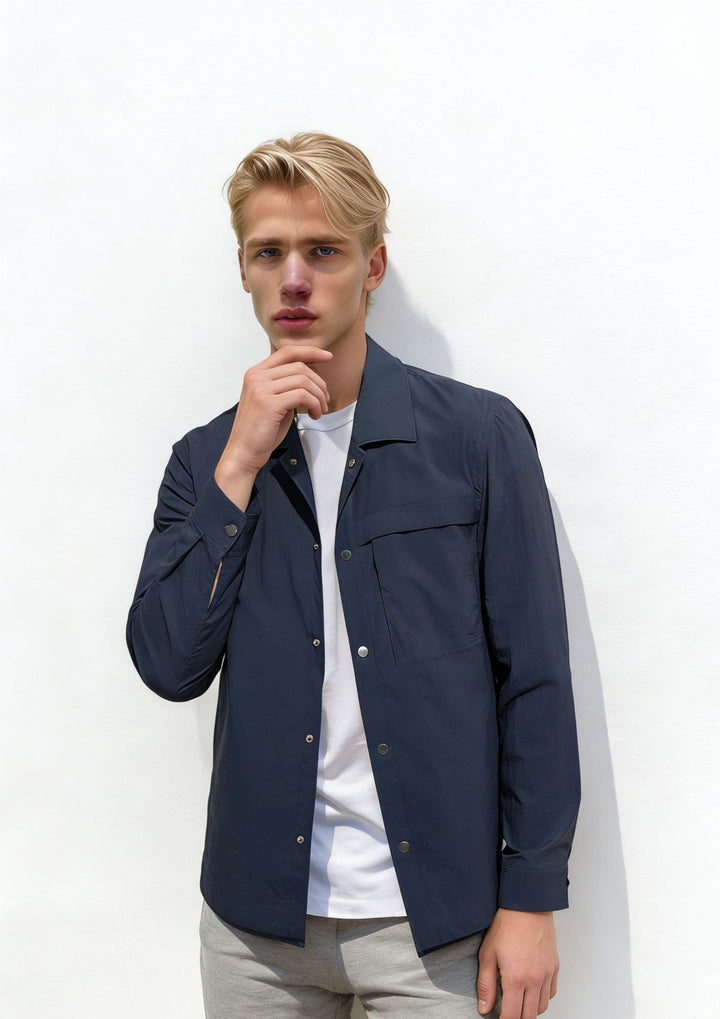 Men's multifunctional overshirt made of technical microfiber Mune Fashion