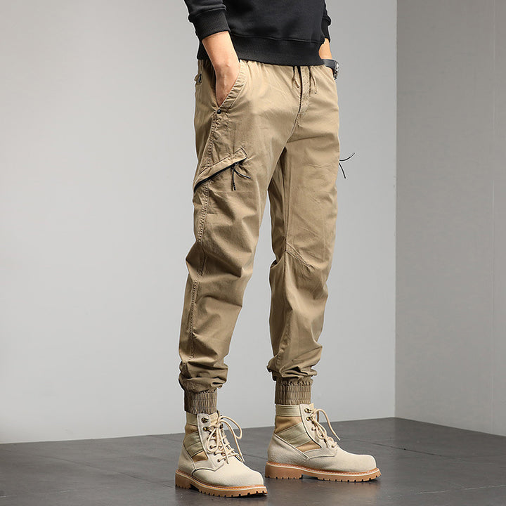 Herren Beschichtete Ripstop-Cargo-Jogginghose mit elastischem Tunnelzugbund und verstärkten Knieeinsätzen Mune Fashion