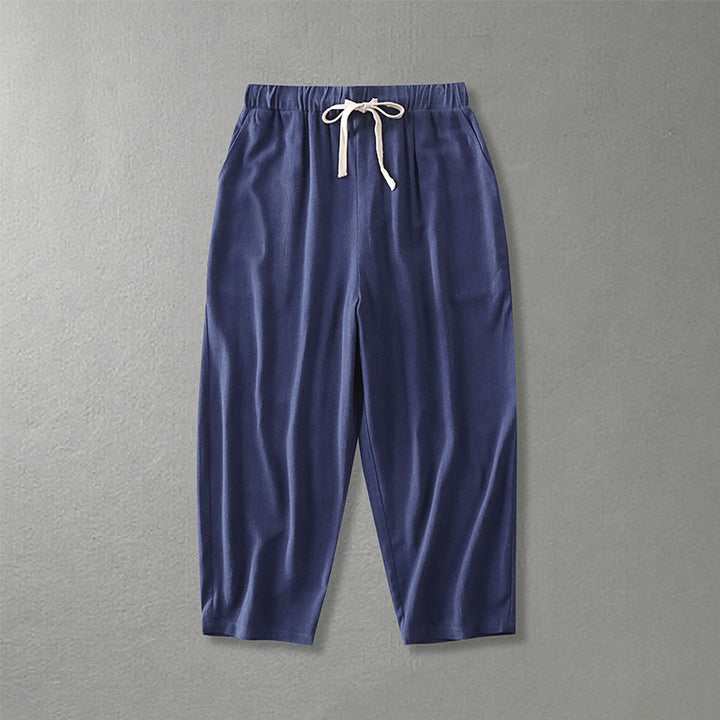 Women's loosely cut leisure pants with elastic waistband and drawstring Mune Fashion