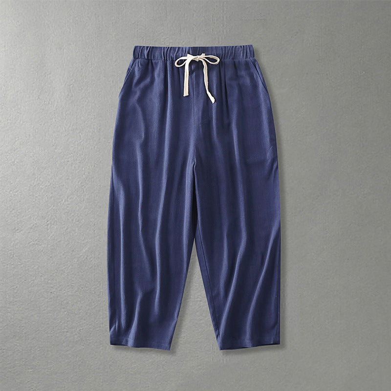 Women's loosely cut leisure pants with elastic waistband and drawstring Mune Fashion