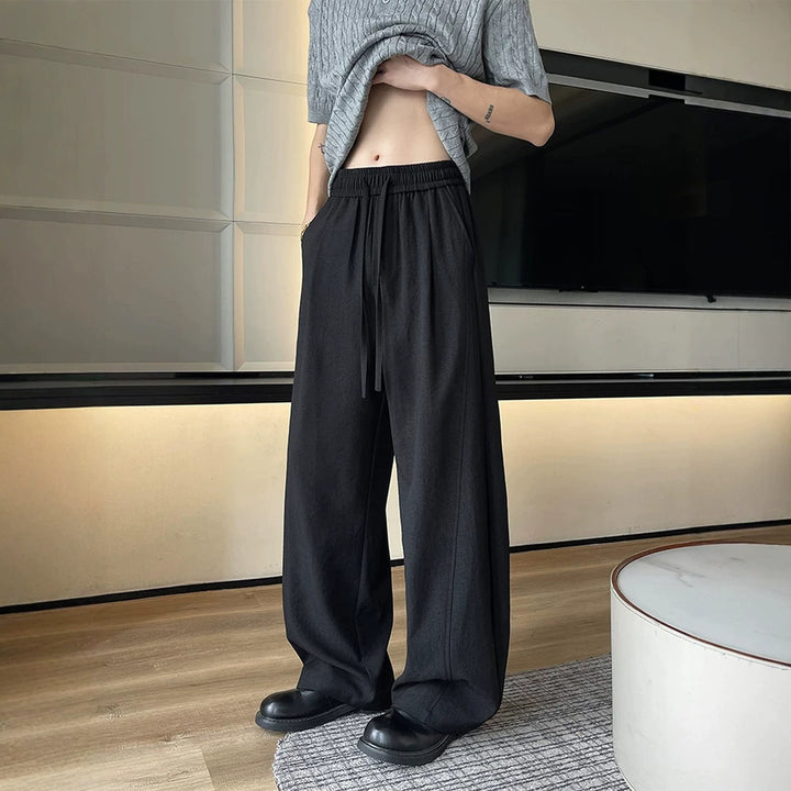 Men's Relaxed Fit Fabric Trousers Mune Fashion