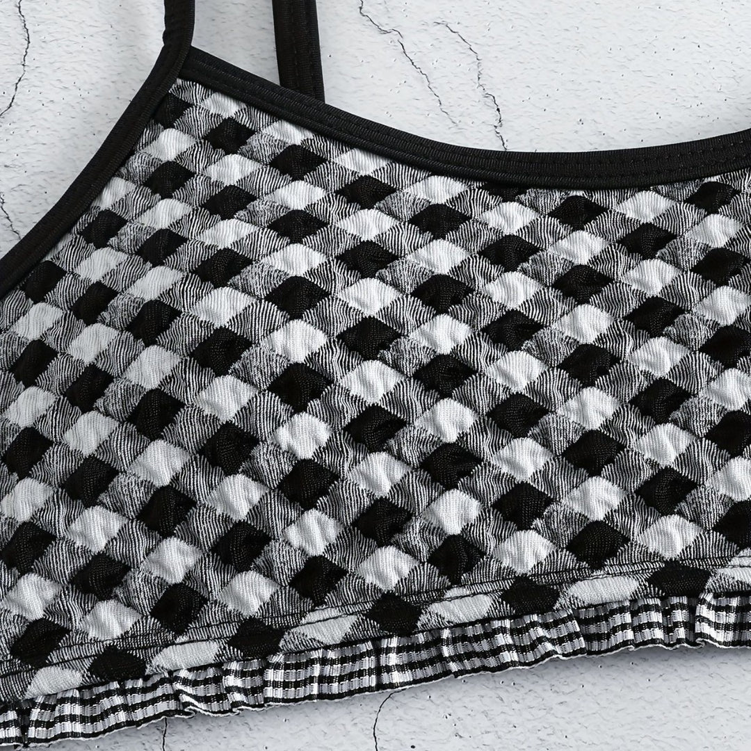 Women Casual Crop-Top Bikini Mune Fashion
