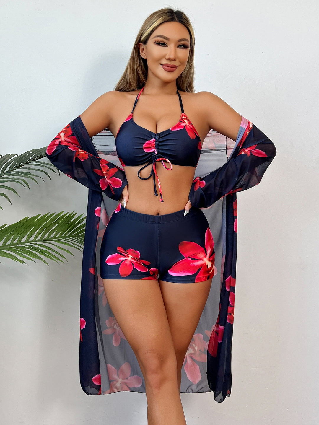 Women's Swimwear Set with Floral Design Mune Fashion