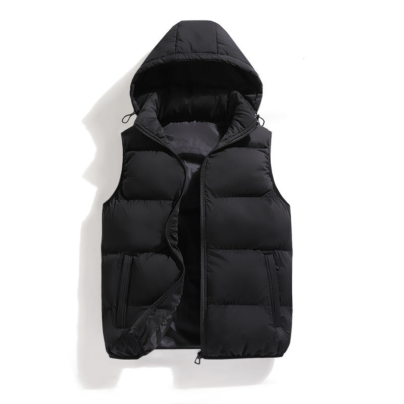 Women Light and heat-insulated padded vest with hood Mune Fashion